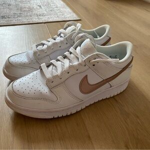 Nike Kids White and Brown Sneakers